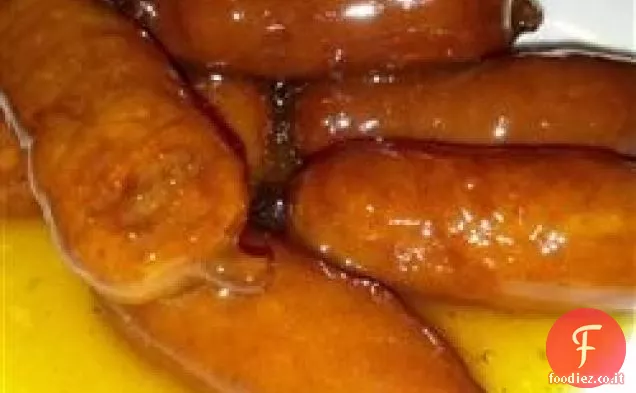 Weenies glassati arancioni