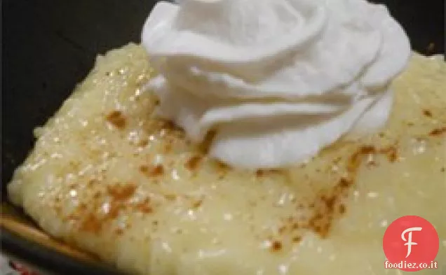 Budino di riso cremoso vecchio stile