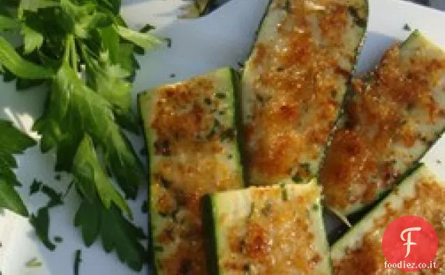 Aglio alla griglia Parmigiano Zucchine