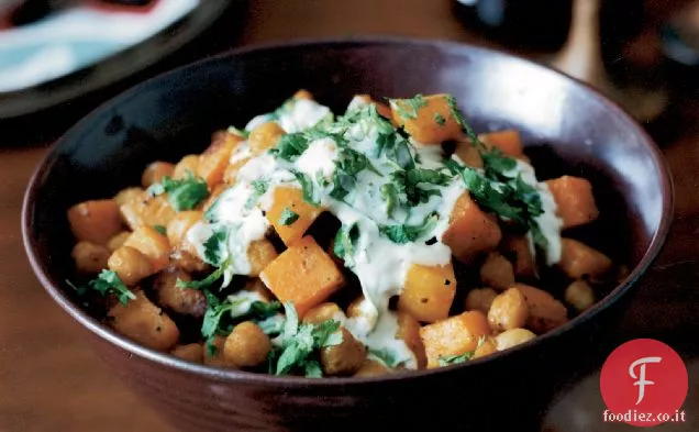 Zucca al curry e ceci