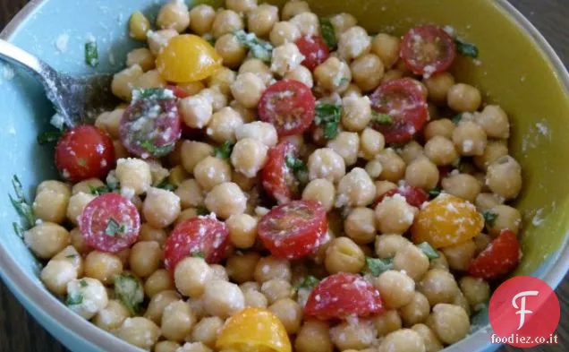 Insalata di ceci e Pesto decostruito