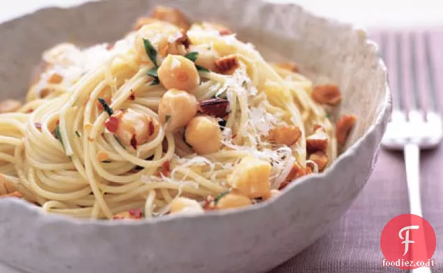 Pasta di Ceci con Mandorle e Parmigiano