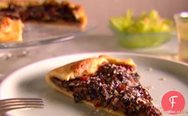 Crostata con Funghi e Pancetta