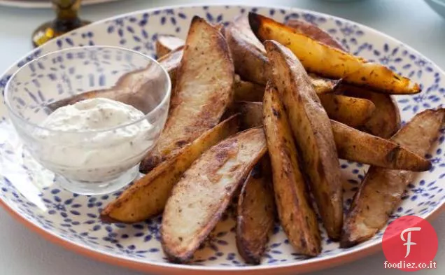 Patatine fritte in padella Cajun annerite