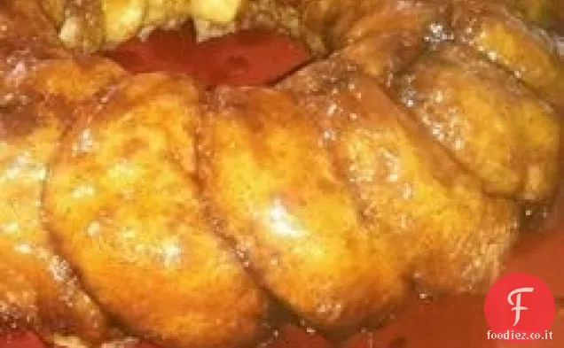 Anello di pane panino appiccicoso