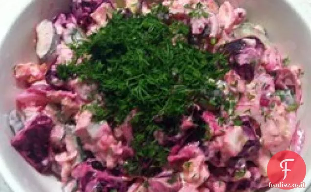 Insalata di barbabietole e cetrioli