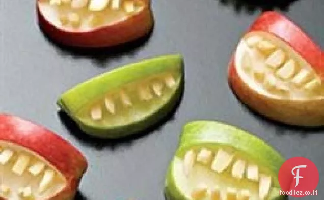 Halloween Frutta Mela denti tratta