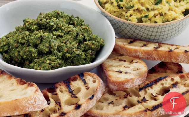 Bruschetta di ceci al limone