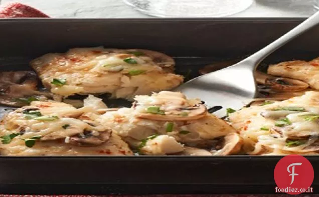 Formaggio fungo-pesce Cuocere