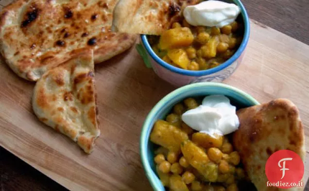 Curry di zucca e ceci con citronella e Coriandolo