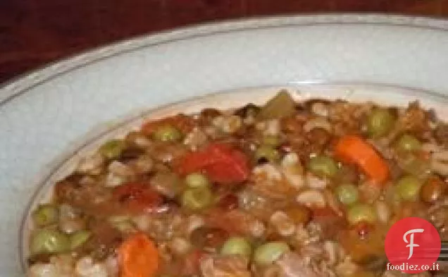Zuppa di manzo e lenticchie