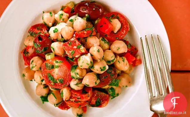 Insalata di ceci con Chorizo (garbanzos Aliñados Con Chorizo)