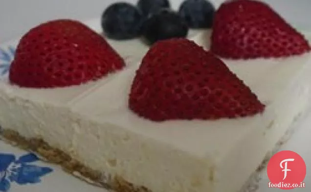 No-Cuocere Cheesecake bandiera torta