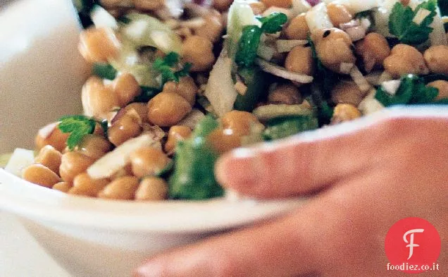 Insalata calda di ceci, finocchi e Prezzemolo