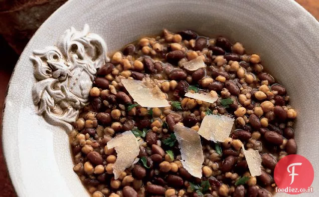 Zuppa di Farro, Fagioli e ceci