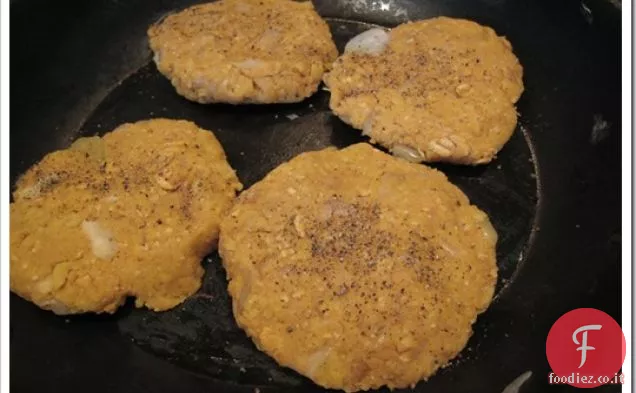 Hamburger di ceci di zucca