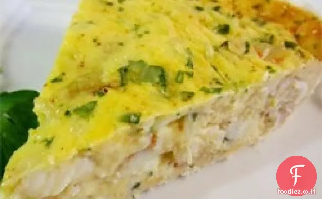 Quiche di granchio e cheddar