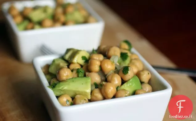 Insalata di avocado e ceci