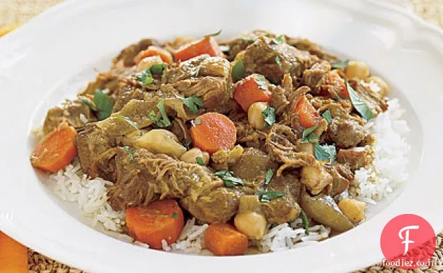 Curry di Agnello con ceci