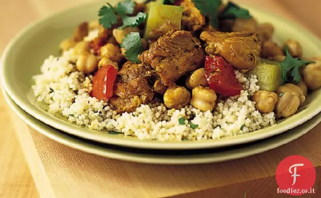 Couscous con Pollo al Curry e Ceci