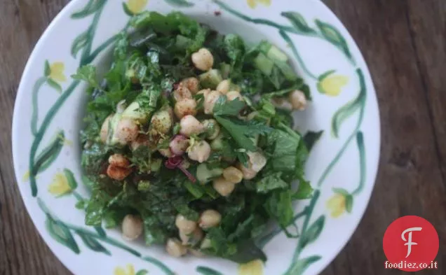 Insalata di ceci israeliana con senape