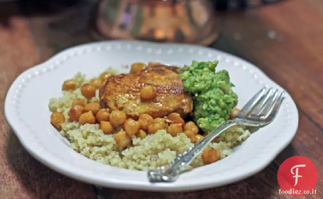 Pollo marocchino con ceci e Avocado piccante