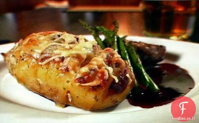 Tre patate al formaggio Hasselback