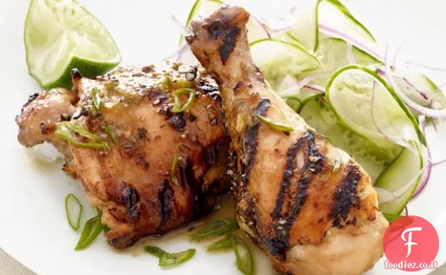 Hoisin Pollo con insalata di cetrioli