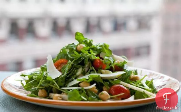 Rucola selvatica e insalata di ceci