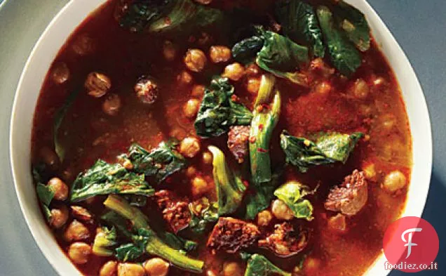 Zuppa di ceci spagnola di un'ora