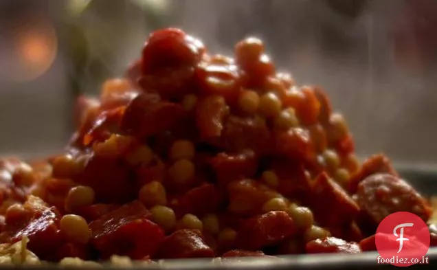 Chorizo e stufato di ceci