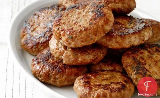 Tortini di salsiccia di acero speziato