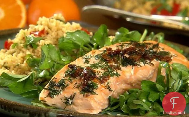 Salmone al forno agli agrumi
