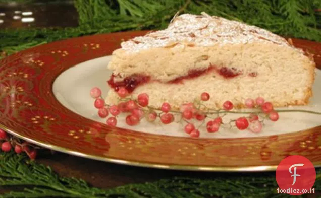 Torta basca con conserve di ciliegie