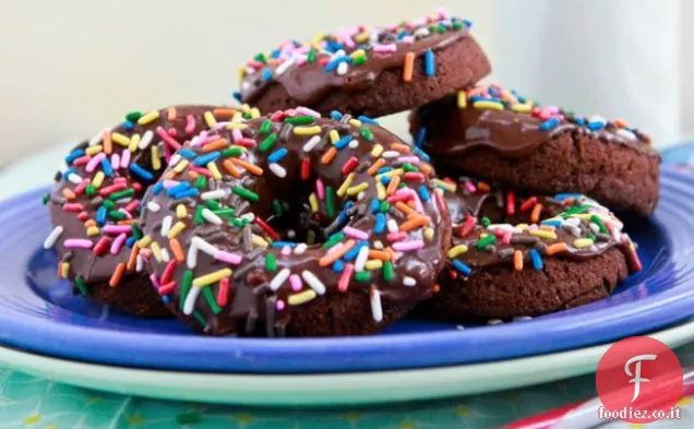 Cioccolato Vegan-ciambelle al cioccolato