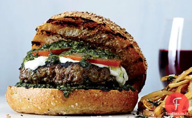 Hamburger Caprese