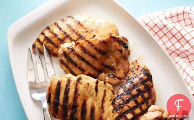 Miele Senape e cipolla rossa Pollo alla brace