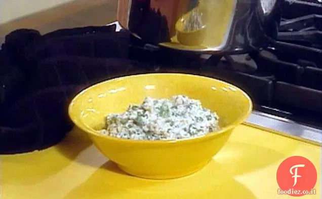 Piselli schiacciati e Ricotta