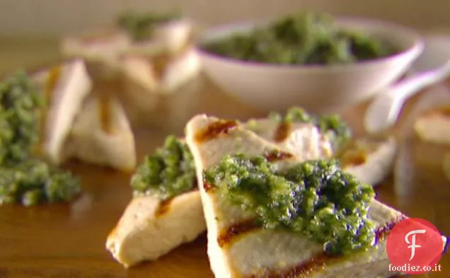 Tofu alla griglia con Asiago e Pesto di Noci