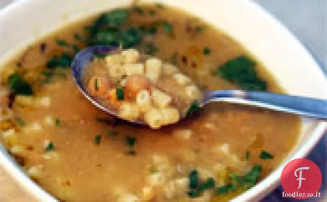 Cena stasera: Zuppa di ceci e pasta