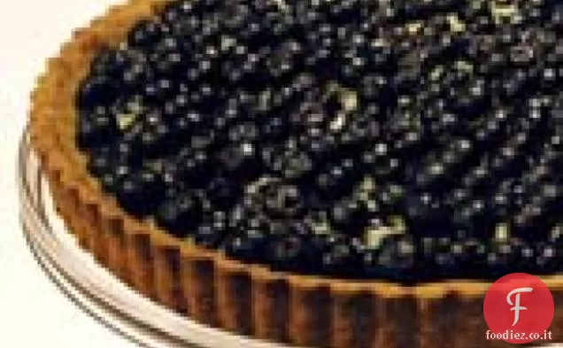Crostata alla crema di mirtilli