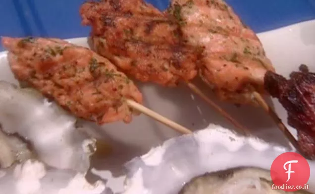 Kebab di Kefta al salmone