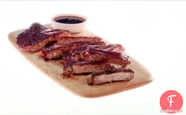 Costine di maiale dolci e appiccicose