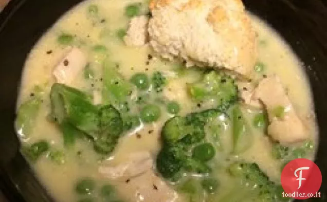 Crema di pollo e biscotti