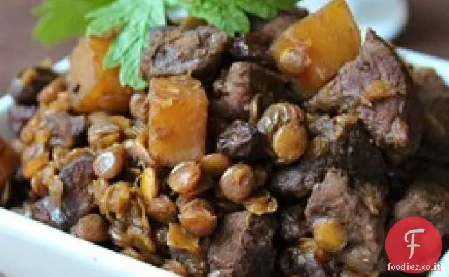 Mawmenye (lenticchie e stufato di manzo)