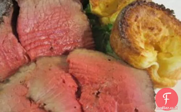 Lento arrosto barbecue arrosto di manzo