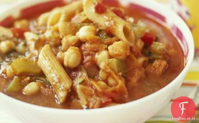 Zuppa di pomodoro-verdura-pasta