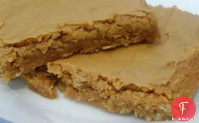 Brownies al burro di arachidi e avena
