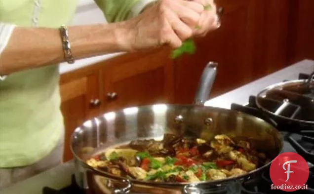 Gusci di pasta con verdure arrosto