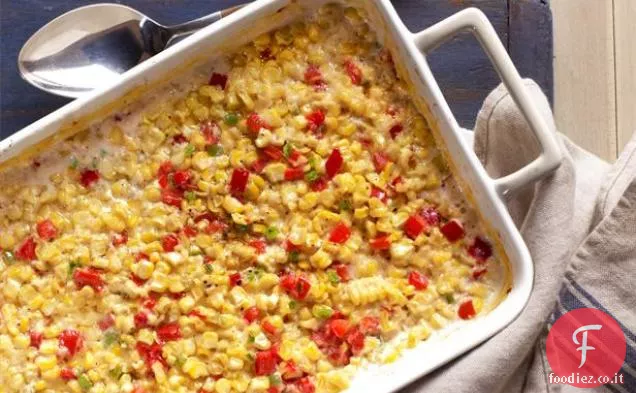 Al forno Crema di mais con peperoni rossi e Jalapenos